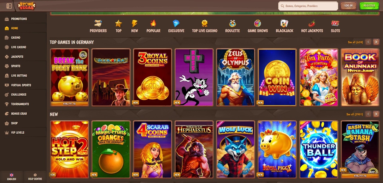 Stonevegas Casino – Komplett anmeldelse 2026 Casino