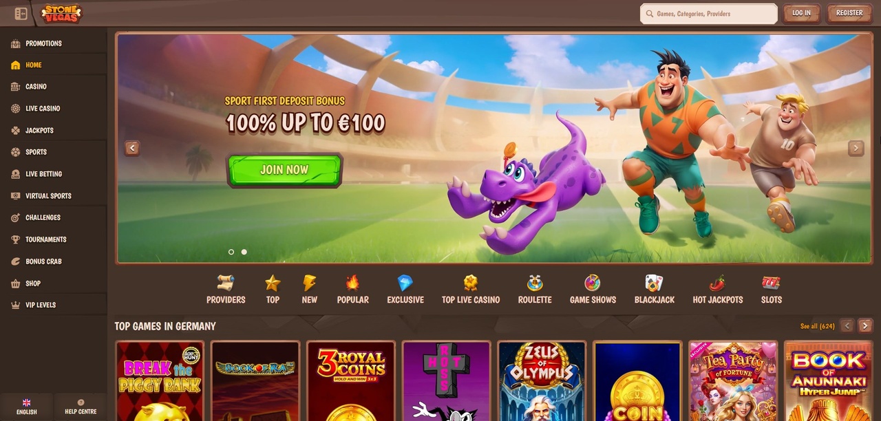 Stonevegas Casino – Komplett anmeldelse 2026 Casino